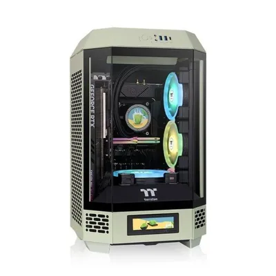 Thermaltake The Tower 250 Mini-ITX Verde Matcha LCD