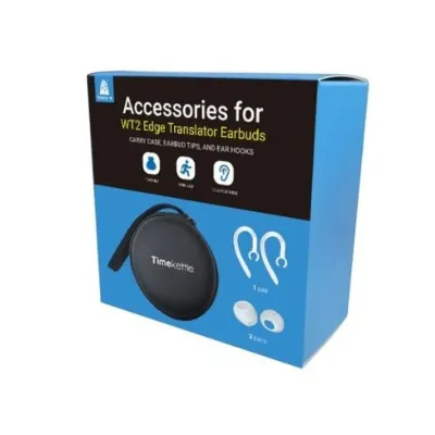 Timekettle Auriculares con estuche, almohadillas y ganchos