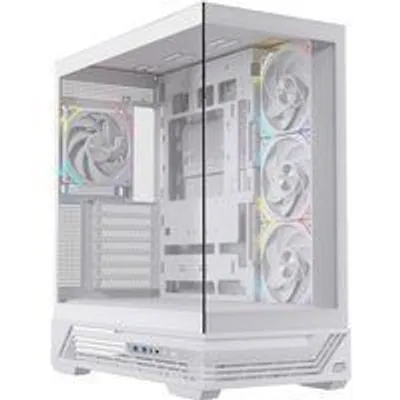 Torre Einarex PRISMA S800 RGB White Cristal Espejo Soporte 10 Ventiladores ATX