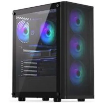 Torre Gaming ENDORFY Ventum 200 ARGB 4x120mm Cristal Templado ATX/Midi-Tower Negro