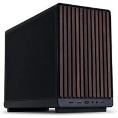 Torre Lian-Li X Dan A3 Wood Micro-ATX Negro Madera Frontal Soporte 360mm