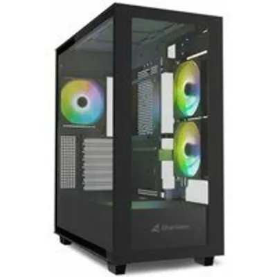 Torre Sharkoon Rebel C60 ATX/Micro ATX/Mini-ITX Vidrio Templado Negro Gaming