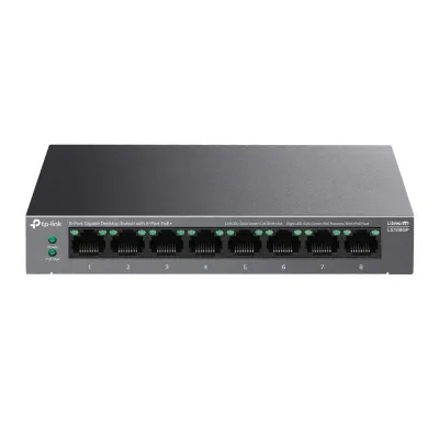 TP-Link LiteWave LS108GP Switch No Administrado Gigabit Ethernet PoE Negro