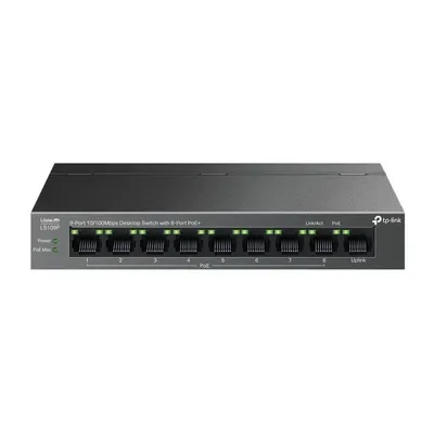 TP-Link LiteWave LS109P Switch No Administrado PoE 10/100 Negro