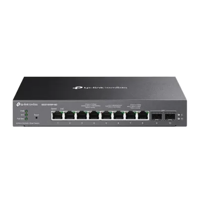 TP-Link Omada SG2210XMP-M2 Switch Gestionado L2/L2+ 2.5G PoE Montaje en pared/escritorio Negro