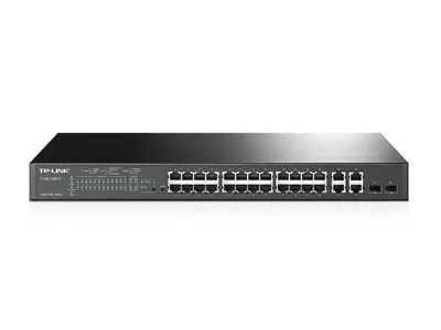 TP-Link T1500-28PCT Switch Gestionado L2 PoE 28 Puertos 1U Negro