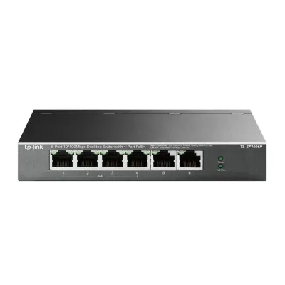 TP-Link TL-SF1006P Switch No Administrado Fast Ethernet PoE Negro