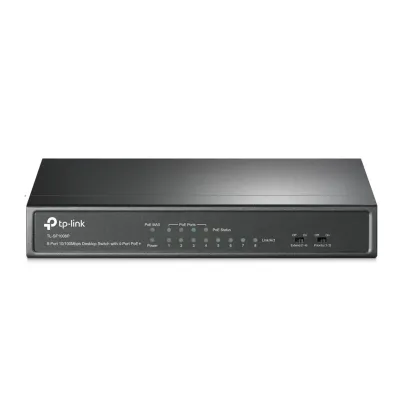 TP-Link TL-SF1008P Switch Ethernet no administrado PoE Negro