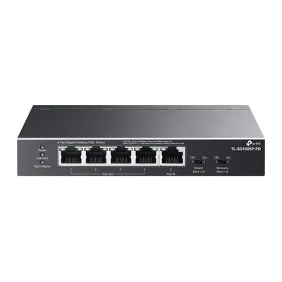 TP-Link TL-SG1005P-PD Switch Gigabit Ethernet PoE Negro