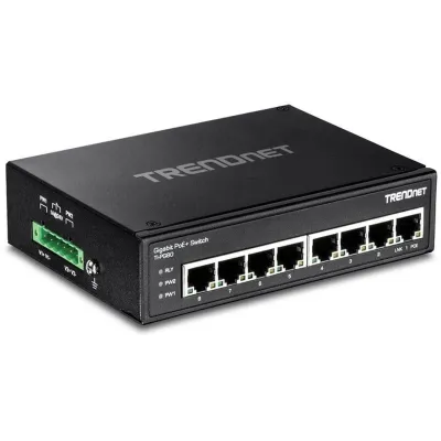 Trendnet TI-PG80 Switch DIN-Rail PoE+ Gigabit 8 Puertos