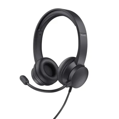 Trust Ayda Auriculares Diadema Alámbricos Micrófono Negro