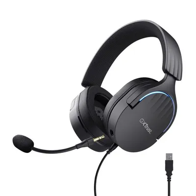 Trust GXT 490 FAYZO Auriculares Juego Alámbricos USB-A Negro