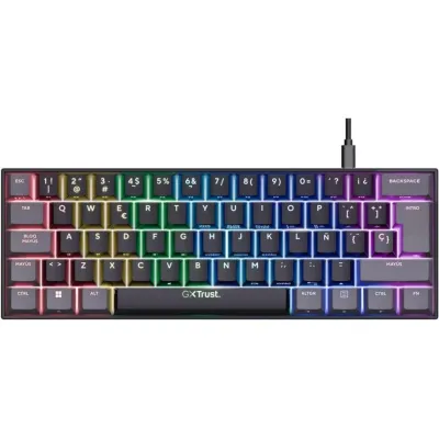 Trust GXT 867 Acira 60 Teclado Mecánico RGB Outemu Red Negro