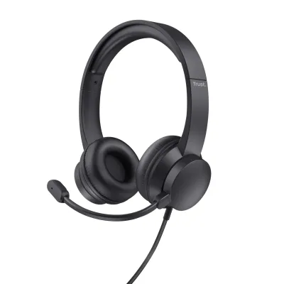 Trust HS-201 Auriculares Diadema Alámbricos USB Tipo A Negro