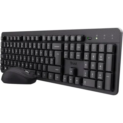 Trust Ymo II Pack Teclado y Ratón Inalámbrico Negro