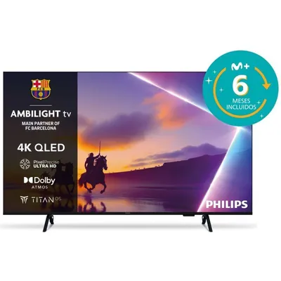 TV Philips QLED 55PUS8400 55" 4K UltraHD Ambilight Smart TV Dolby Atmos Titan OS