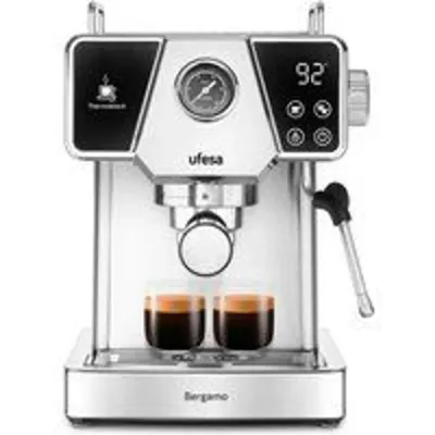 Ufesa Bergamo Cafetera Espresso 20 Bares 1350W Negra/Inox