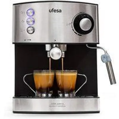Ufesa CE7240 Cafetera Express 20 Bares 1.6L 850W Negro/Inox