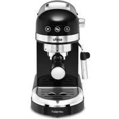Ufesa Palermo Cafetera Espresso 20 Bares 1350W Negra/Inox