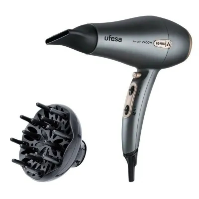 Ufesa Secador de Pelo Iónico 2400W Negro