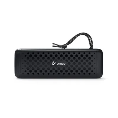 UNICO Altavoz Bluetooth 10W MicroSD LED Correa Negro