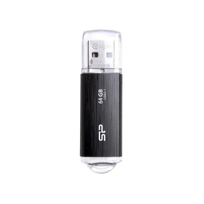 Unidad Flash USB Silicon Power Blaze B02 64GB USB 3.2 Gen1 Negra con Tapa