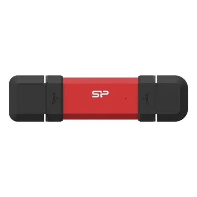 Unidad SSD Silicon Power DS72 1TB USB-A USB-C Roja Encriptación AES