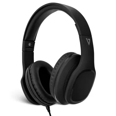 V7 Auriculares Circumaurales con Micrófono - Negro