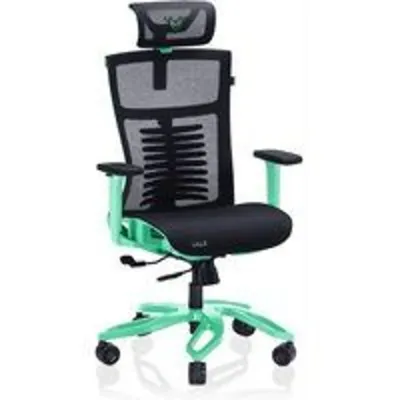 Valk Gaming Noma Silla Gaming de Malla Transpirable Negra/Aqua Menthe