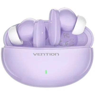 Vention Auriculares Inalámbricos Bluetooth con Estuche de Carga 7h Violeta