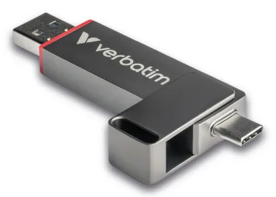 Verbatim Dual QuickStick unidad flash USB 128 GB USB Type-A / USB Type-C 3.2 Gen 1 (3.1 Gen 1) Gris
