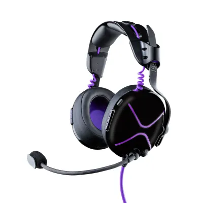 Victrix Pro AF Auriculares de Juego Alámbricos Negro/Violeta