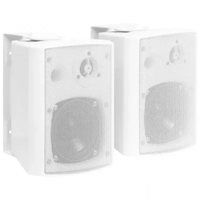 VidaXL Altavoces de Pared 80W Blanco Interior/Exterior