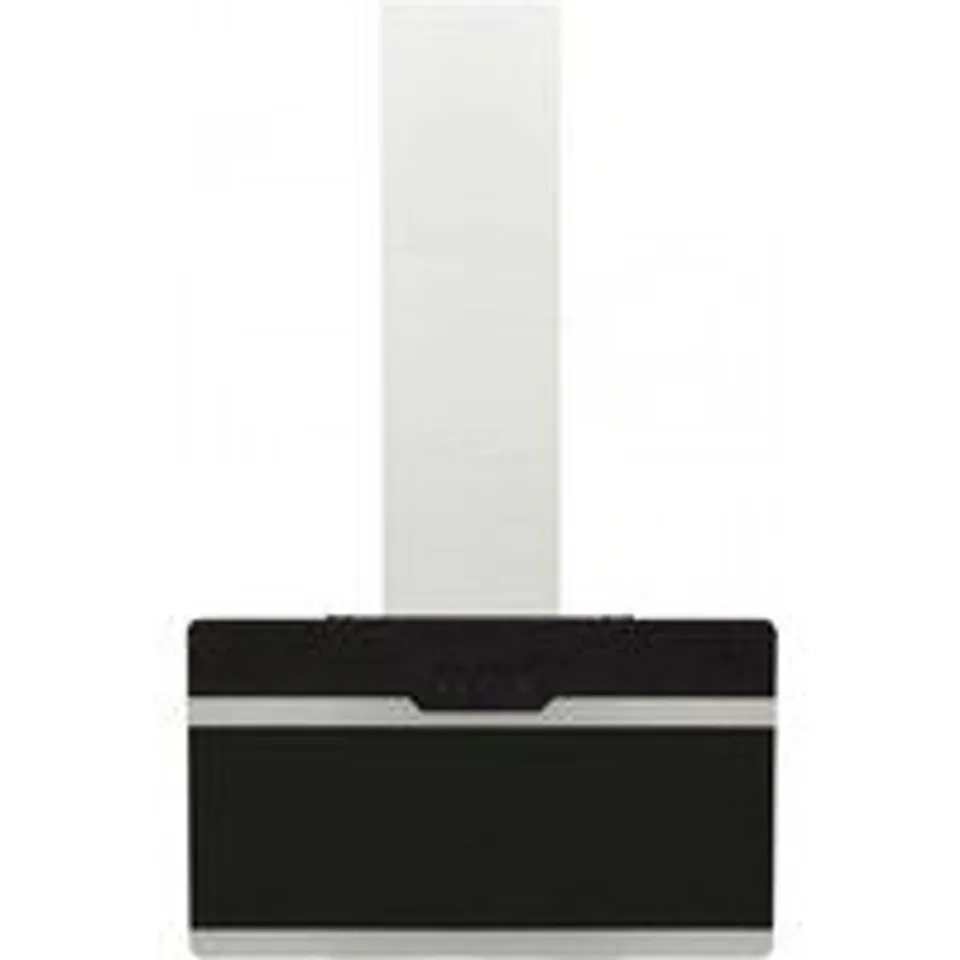 VidaXL Campana Decorativa 60cm C Acero/Cristal Negro