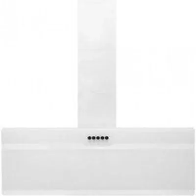 VidaXL Campana Decorativa 90cm C Acero/Cristal Blanco