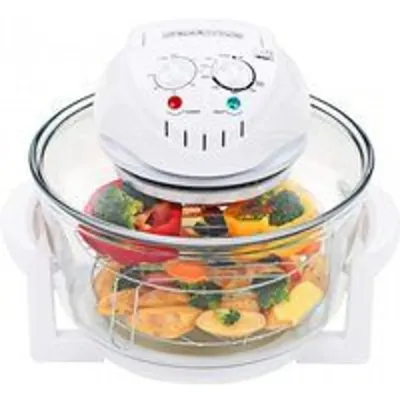 VidaXL Horno de Convección Halógeno 17L 1400W Transparente