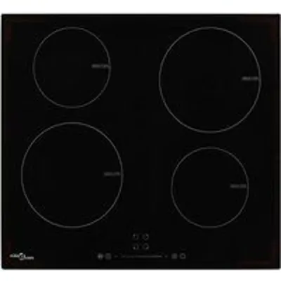 VidaXL Placa Vitrocerámica de Inducción 4 Zonas 60cm Negra