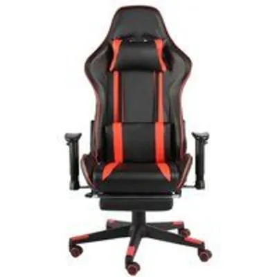 VidaXL Power Silla Gaming con Reposapiés Inclinable Rojo