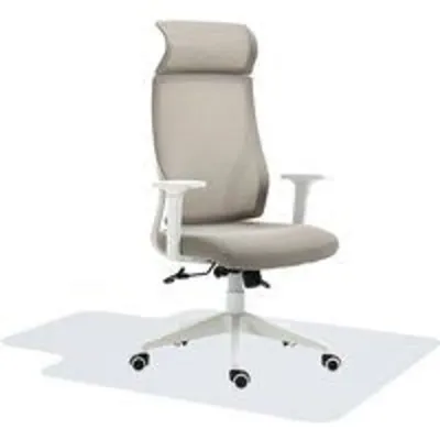 Vinsetto Conjunto 1 Silla De Oficina Reclinable Y 1 Alfombra Protectora De Suelo