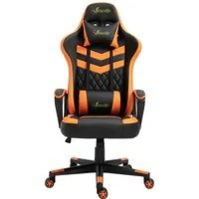 Vinsetto Gaming Silla Reclinable Altura Ajustable Reposacabezas 61x70x121-129cm Naranja
