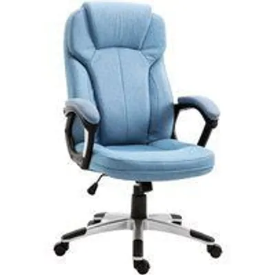 Vinsetto Sillón de Oficina Azul Claro