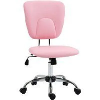 Vinsetto Silla de Oficina Altura Ajustable Inclinable Rosa