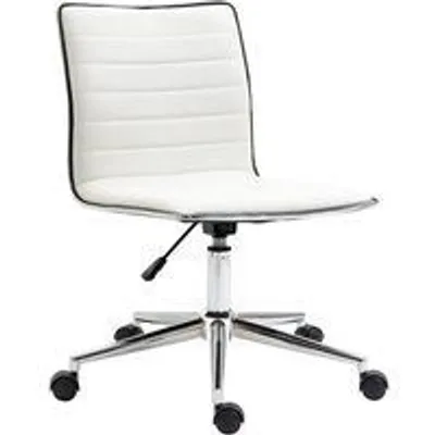 Vinsetto Silla de Oficina con Altura Ajustable Blanco