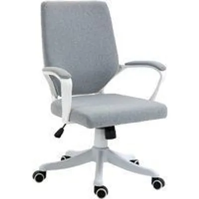 Vinsetto Silla de Oficina con Reposabrazos Gris