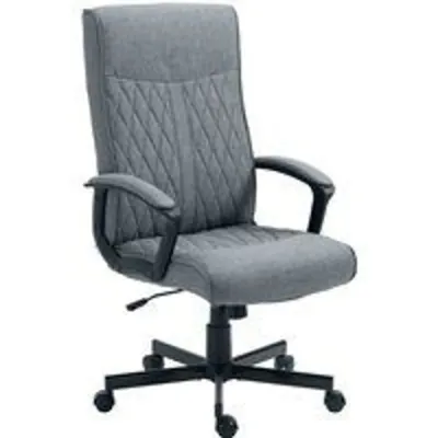 Vinsetto Silla de Oficina Giratoria Altura Ajustable Gris