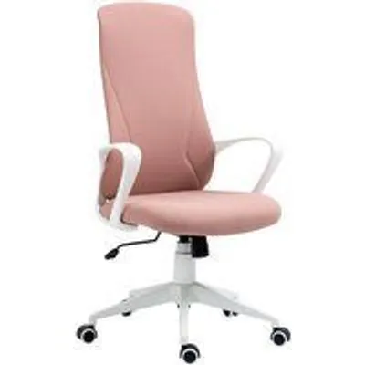Vinsetto Silla de Oficina Giratoria de Altura Ajustable Rosa