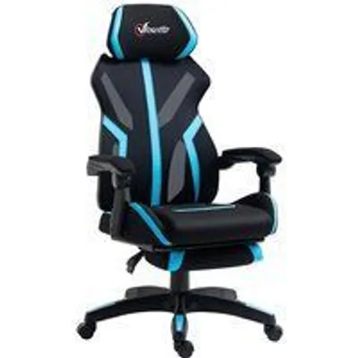 Vinsetto Silla Gaming con Altura Ajustable Azul