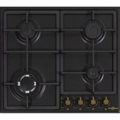 Vitrokitchen EN63RB Encimera de Gas Butano 4 Zonas 60cm Antracita