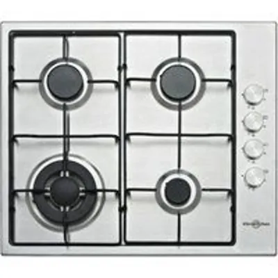 Vitrokitchen EN640LIN Placa de Gas Natural 4 Zonas 60cm Acero Inoxidable