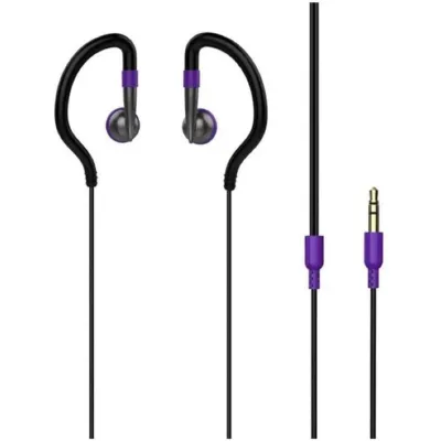 Vivanco Sporty Auriculares Deportivos Violetas